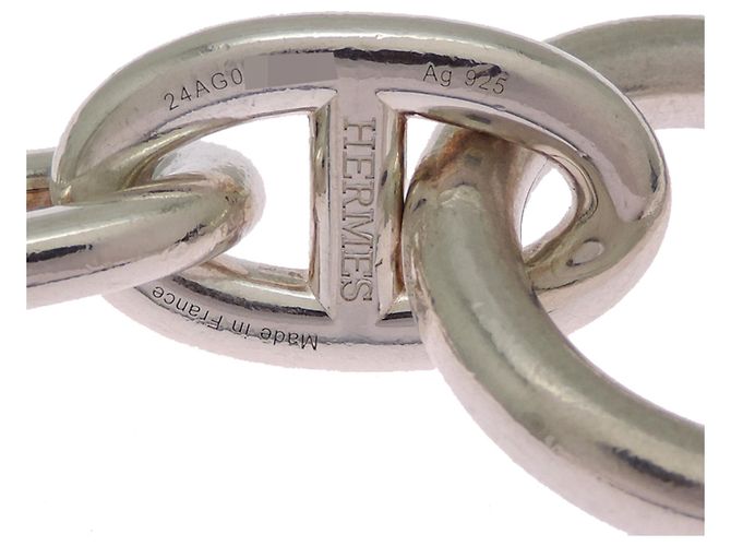 Hermès Bracciale Hermes SV925 Chaine d'Ancre con charm - vista 4