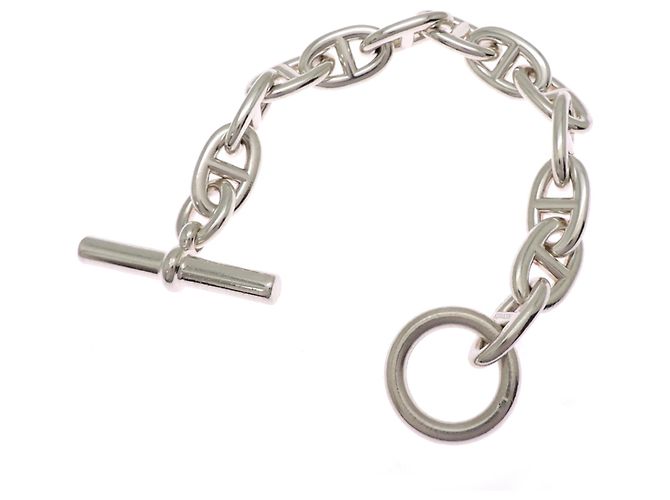 Hermès Bracciale Hermes SV925 Chaine d'Ancre con charm - vista 6