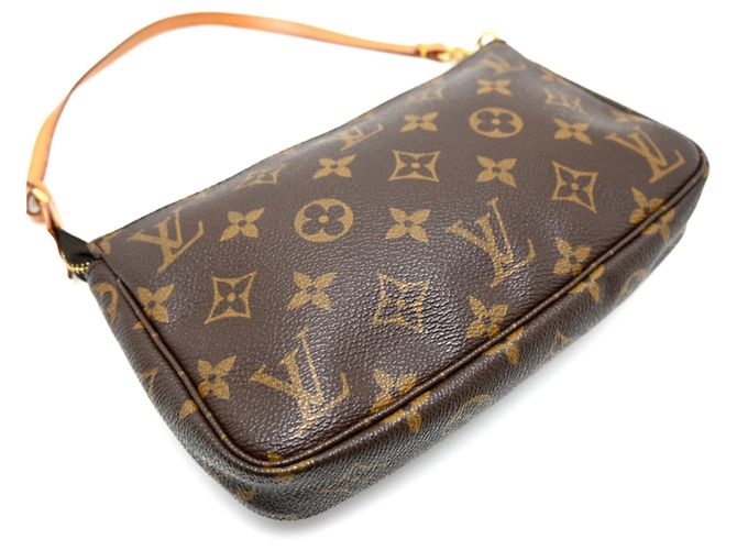 Louis Vuitton Pochette Accessoires Shoulder Bag Marrom - vista 4