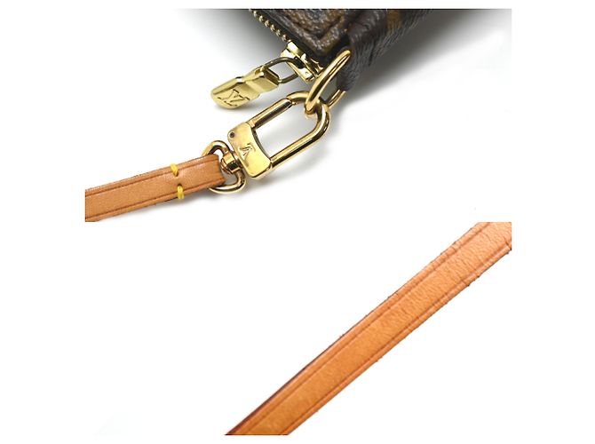 Louis Vuitton Pochette Accessoires Shoulder Bag Marrom - vista 5