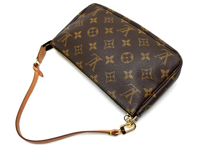 Louis Vuitton Pochette Accessoires Borsa a tracolla marrone - vista 3
