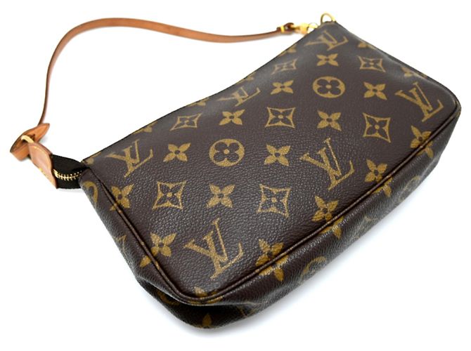 Louis Vuitton Pochette Accessoires Borsa a tracolla marrone - vista 4
