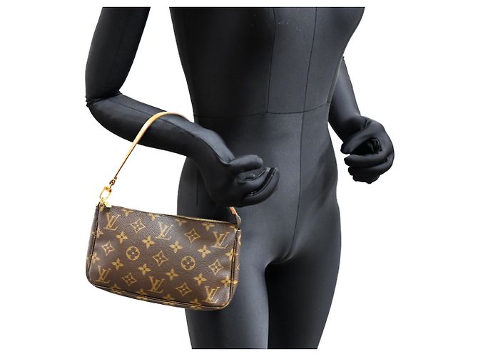 Louis Vuitton Pochette Accessoires Borsa a tracolla marrone - vista 9