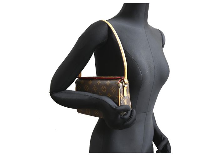 Borsa a tracolla Louis Vuitton Recital da donna Marrone - vista 9