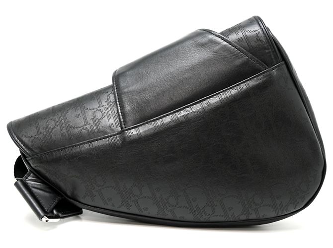 Borsa Saddle in pelle Christian Dior nera Nero - vista 2