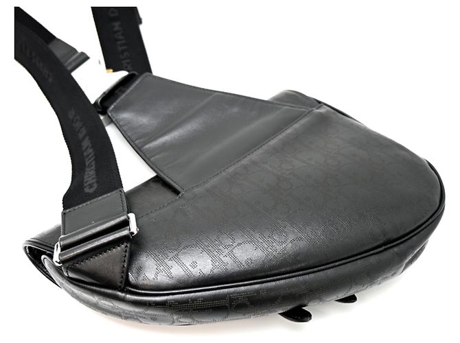 Borsa Saddle in pelle Christian Dior nera Nero - vista 4
