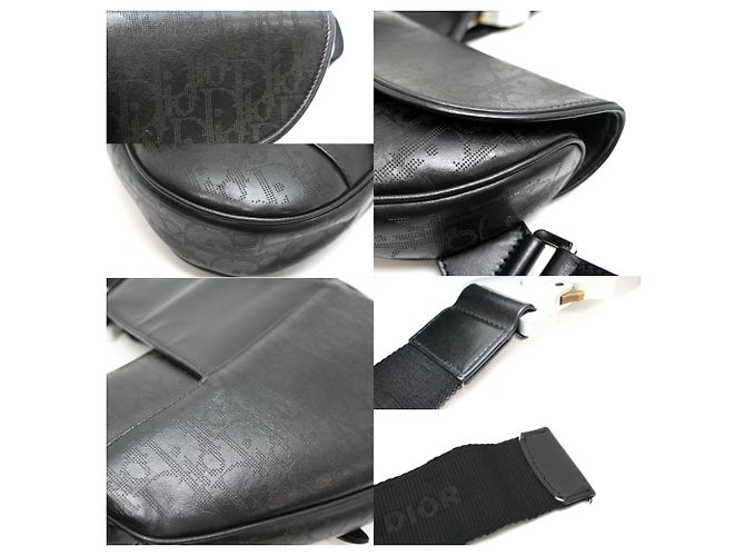 Borsa Saddle in pelle Christian Dior nera Nero - vista 7