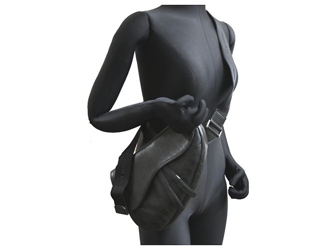 Borsa Saddle in pelle Christian Dior nera Nero - vista 9