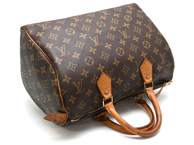 Borsa a mano Louis Vuitton Speedy 30 Marrone - vista 4