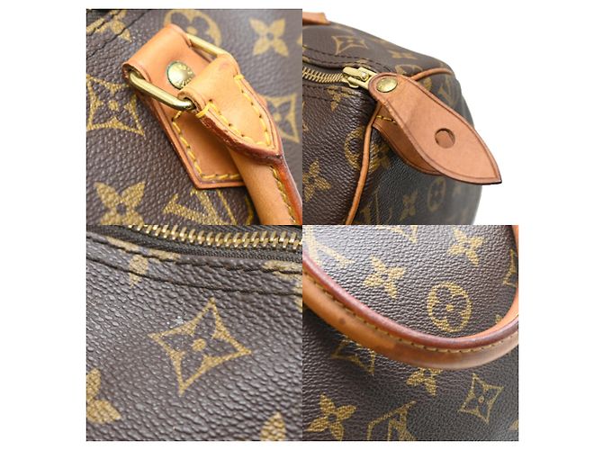 Borsa a mano Louis Vuitton Speedy 30 Marrone - vista 7
