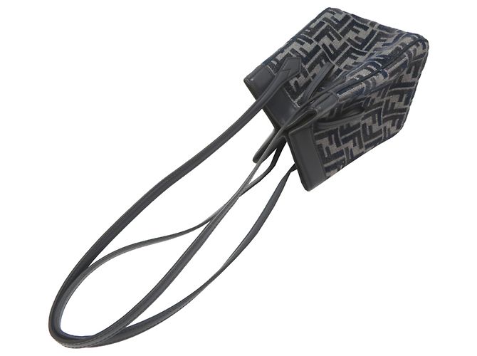 Borsa a spalla Fendi Origami Blu navy - vista 4