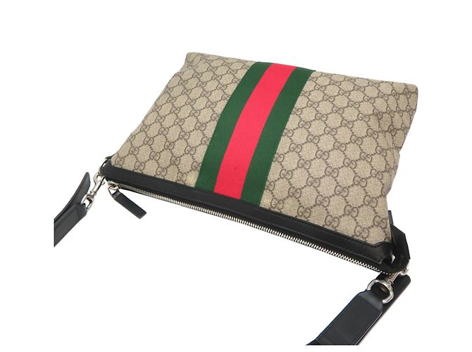 Borsa a tracolla Gucci Sherry Line Beige - vista 4