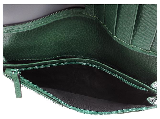Gucci Interlocking G Black Leather Long Wallet - view 6