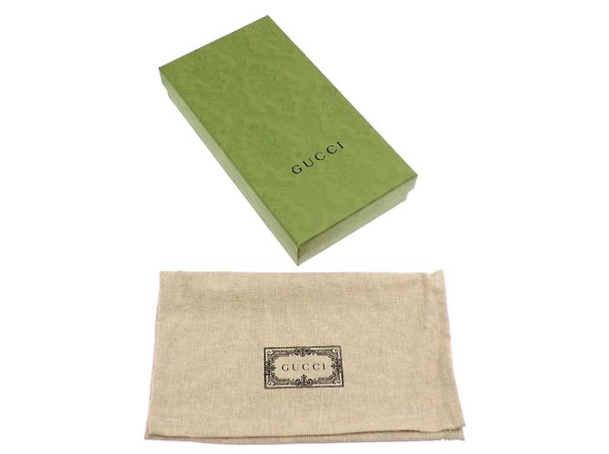 Gucci Interlocking G Black Leather Long Wallet - view 9