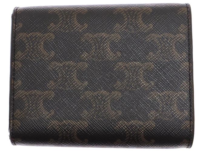Céline Portafoglio con patta Celine Triomphe Small Marrone - vista 2