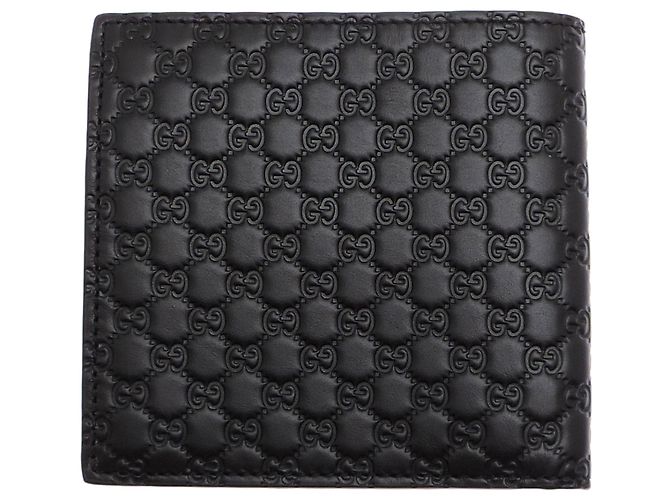 Cartera bi-fold Gucci de piel negra Negro - vista 2