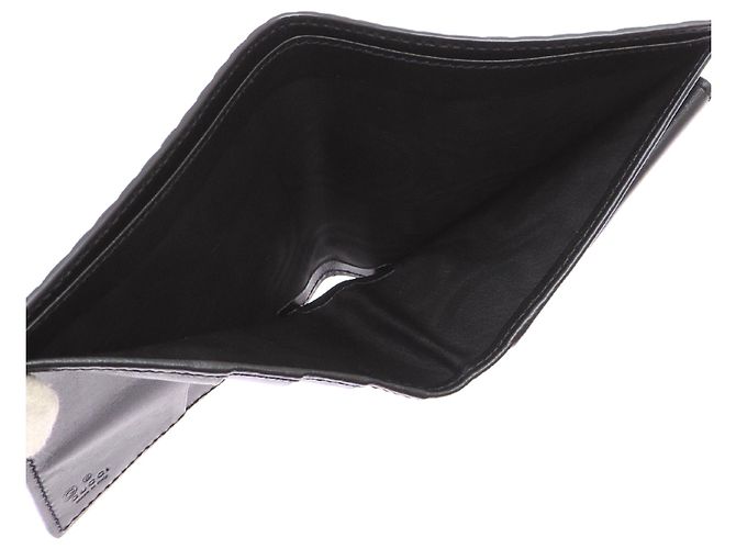 Cartera bi-fold Gucci de piel negra Negro - vista 6