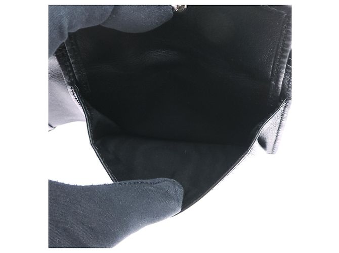 Cartera bi-fold Gucci de piel negra Negro - vista 8