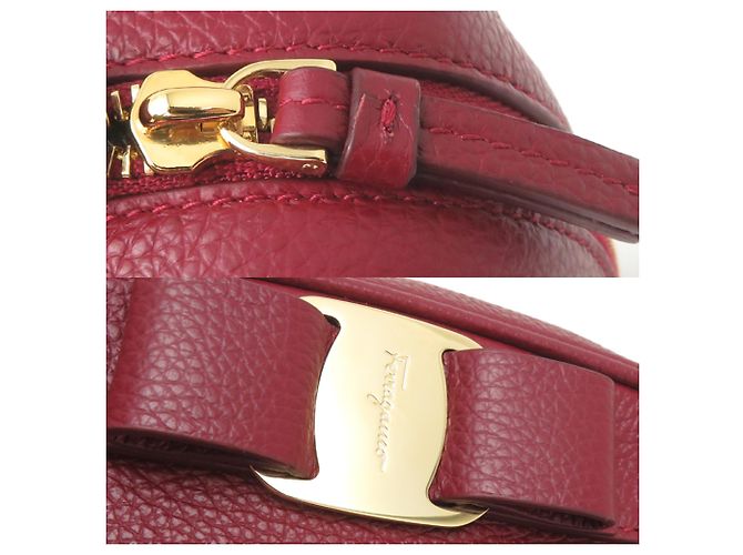 Borsa a tracolla in pelle rossa da donna Salvatore Ferragamo Rosso - vista 10
