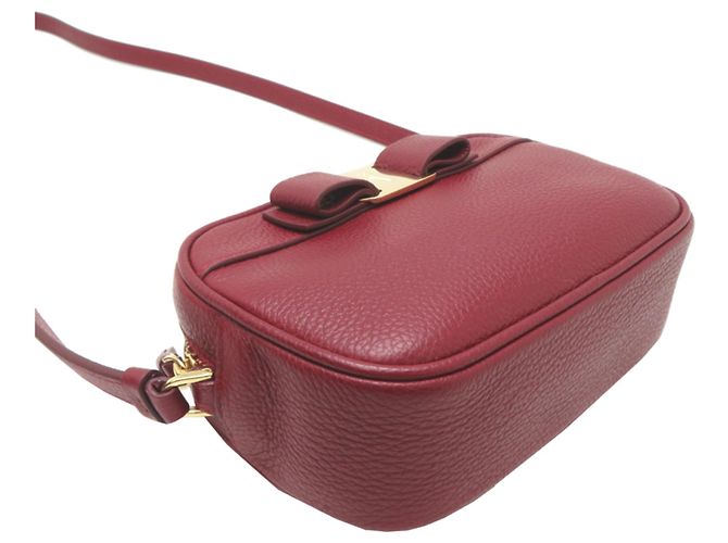 Borsa a tracolla in pelle rossa da donna Salvatore Ferragamo Rosso - vista 3