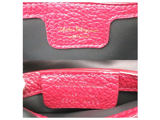 Borsa a tracolla in pelle rossa da donna Salvatore Ferragamo Rosso - vista 7