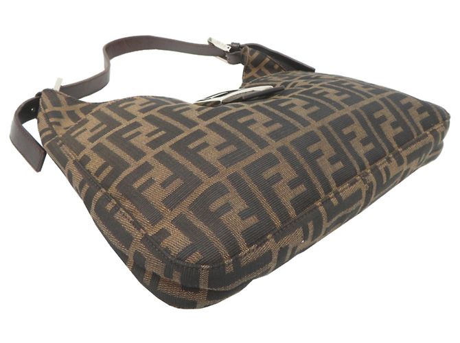 Fendi Damenhandtasche 26569 Canvas Zucca Pattern Braun - Ansicht 3