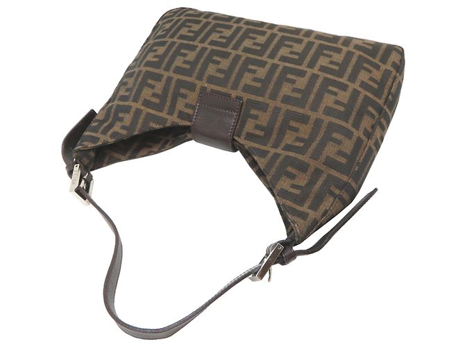 Fendi Damenhandtasche 26569 Canvas Zucca Pattern Braun - Ansicht 4