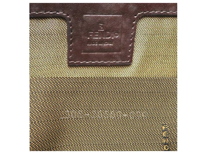 Fendi Damenhandtasche 26569 Canvas Zucca Pattern Braun - Ansicht 7