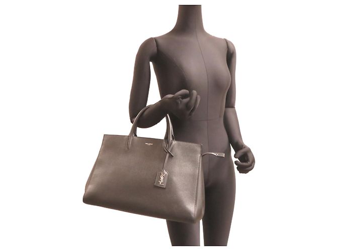 Borsa Saint Laurent Paris Cabarit Gauche Nero - vista 8