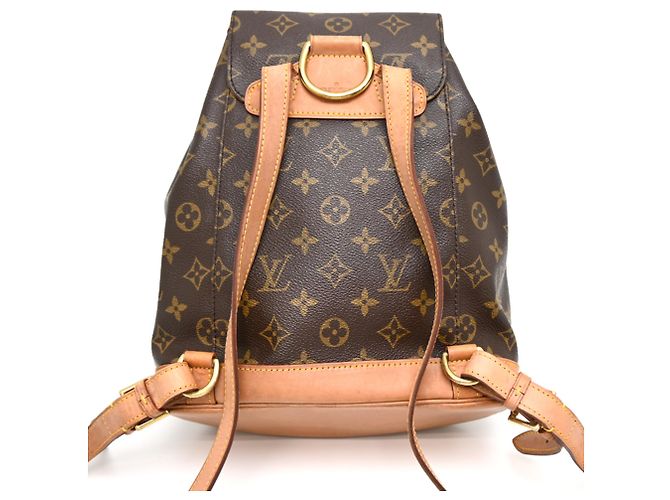 Zaino Louis Vuitton Montsouris MM Marrone - vista 2