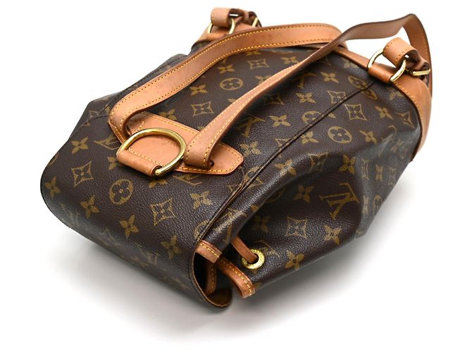 Zaino Louis Vuitton Montsouris MM Marrone - vista 4