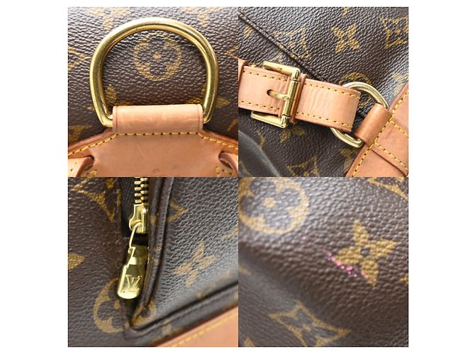 Zaino Louis Vuitton Montsouris MM Marrone - vista 7