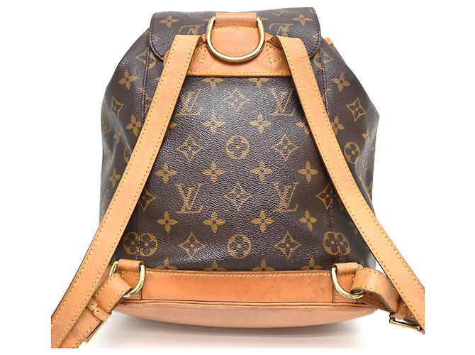 Zaino Louis Vuitton Montsouris MM Marrone - vista 2