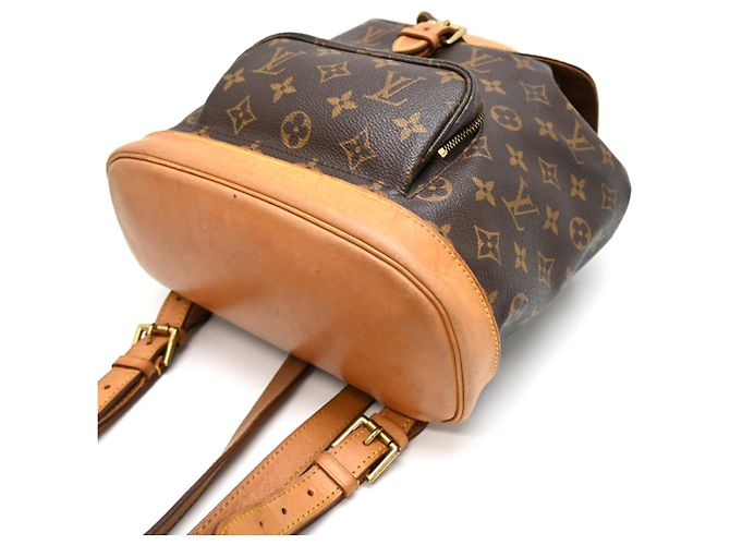 Zaino Louis Vuitton Montsouris MM Marrone - vista 3