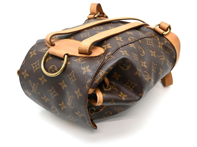 Zaino Louis Vuitton Montsouris MM Marrone - vista 4