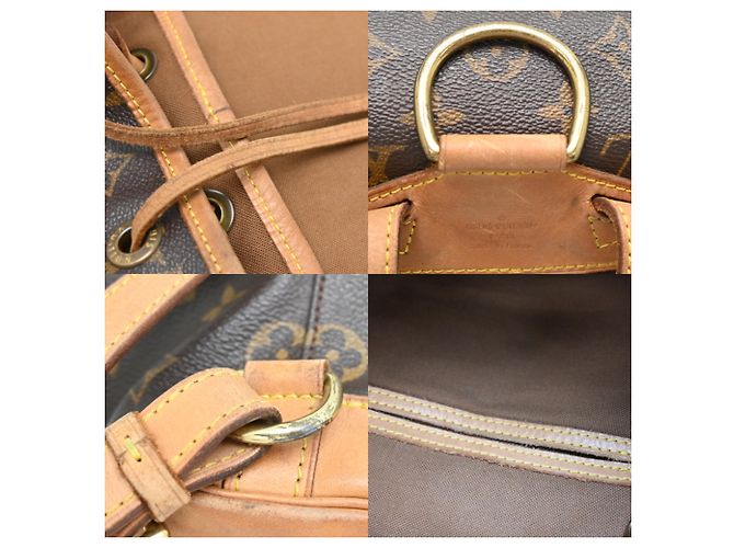 Zaino Louis Vuitton Montsouris MM Marrone - vista 7
