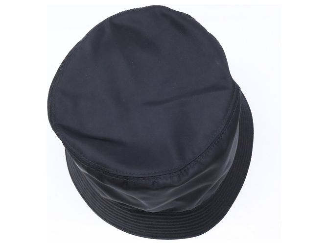 Cappello bucket Prada 2022 in nylon nero - vista 6