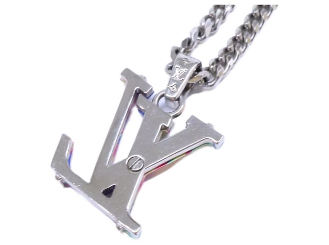 Louis Vuitton MP3353 Collier LV Psychedelic Necklace Argento Multicolore - vista 5