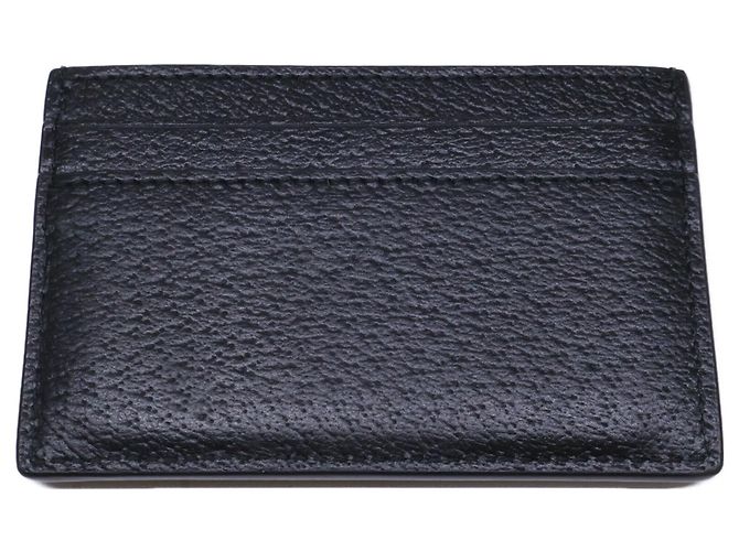Gucci Double G Black Leather Card Case - view 6