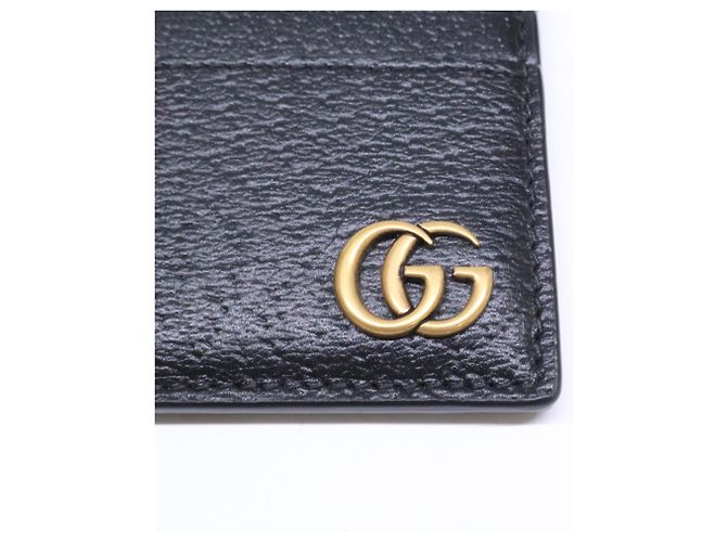 Gucci Double G Black Leather Card Case - view 8