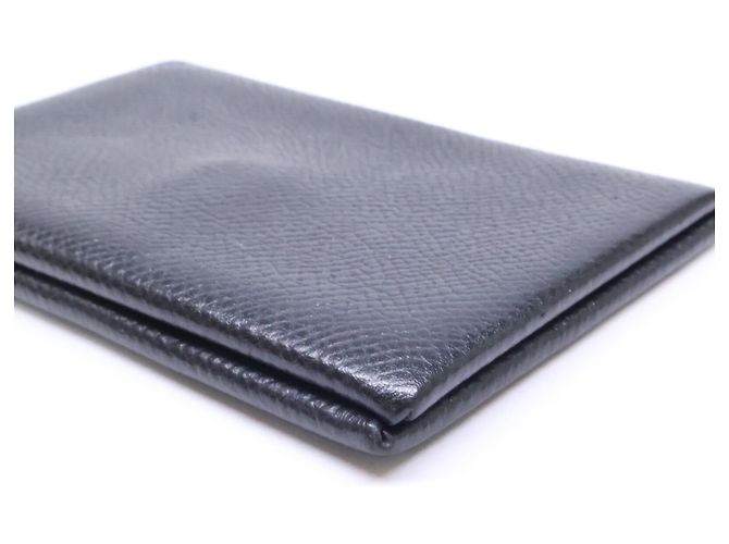 Hermès Hermes Calvi Epsom Card Case Black - view 9
