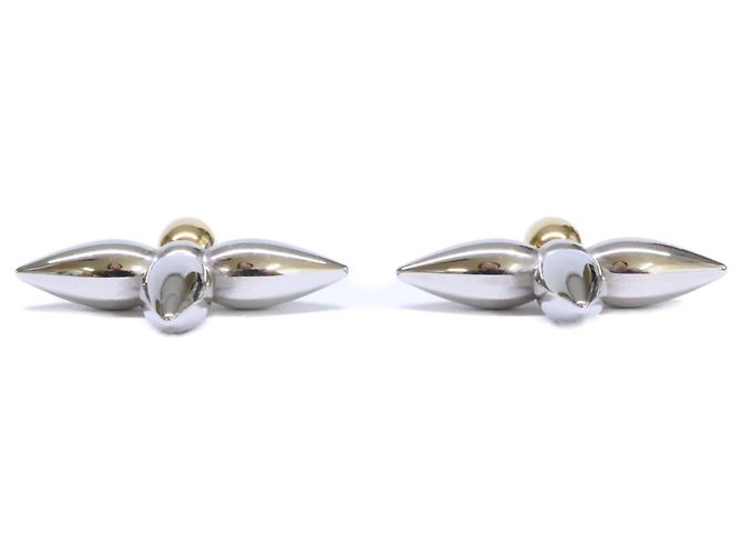 Louis Vuitton Louisette Ohrstecker Silber Golden - vista 2