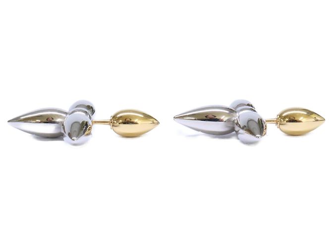 Louis Vuitton Louisette Ohrstecker Silber Golden - vista 3