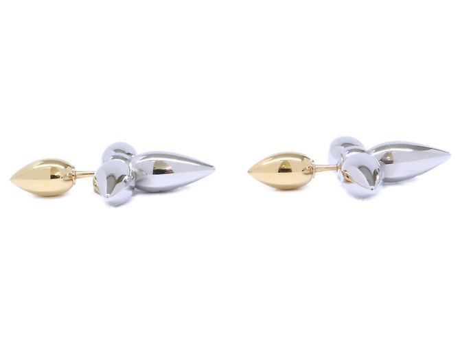 Louis Vuitton Louisette Ohrstecker Silber Golden - vista 5