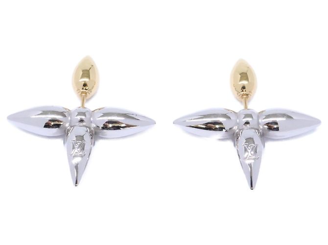 Louis Vuitton Louisette Ohrstecker Silber Golden - vista 6