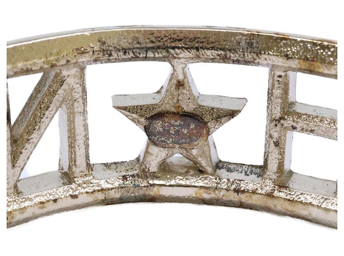 Chanel Armreif Hellgold mit Strass-Logo - Ansicht 7