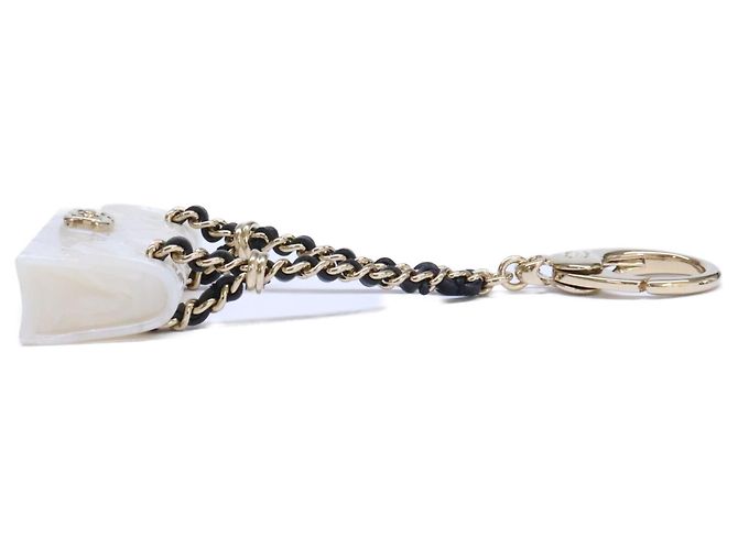 Charm per borsa Chanel placcato oro bianco - vista 2