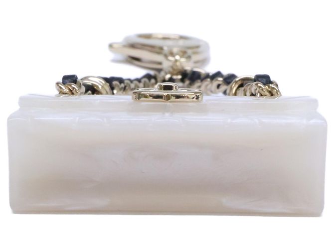 Charm per borsa Chanel placcato oro bianco - vista 3