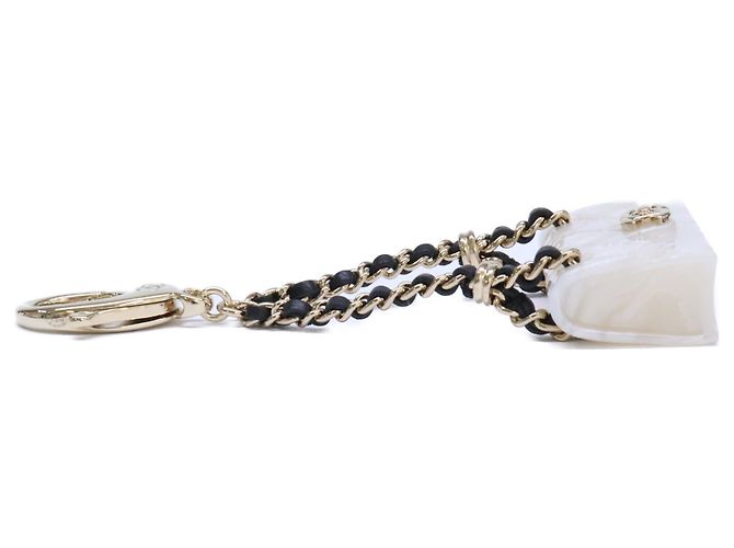 Charm per borsa Chanel placcato oro bianco - vista 4