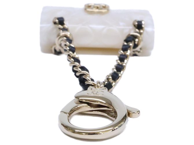 Charm per borsa Chanel placcato oro bianco - vista 5